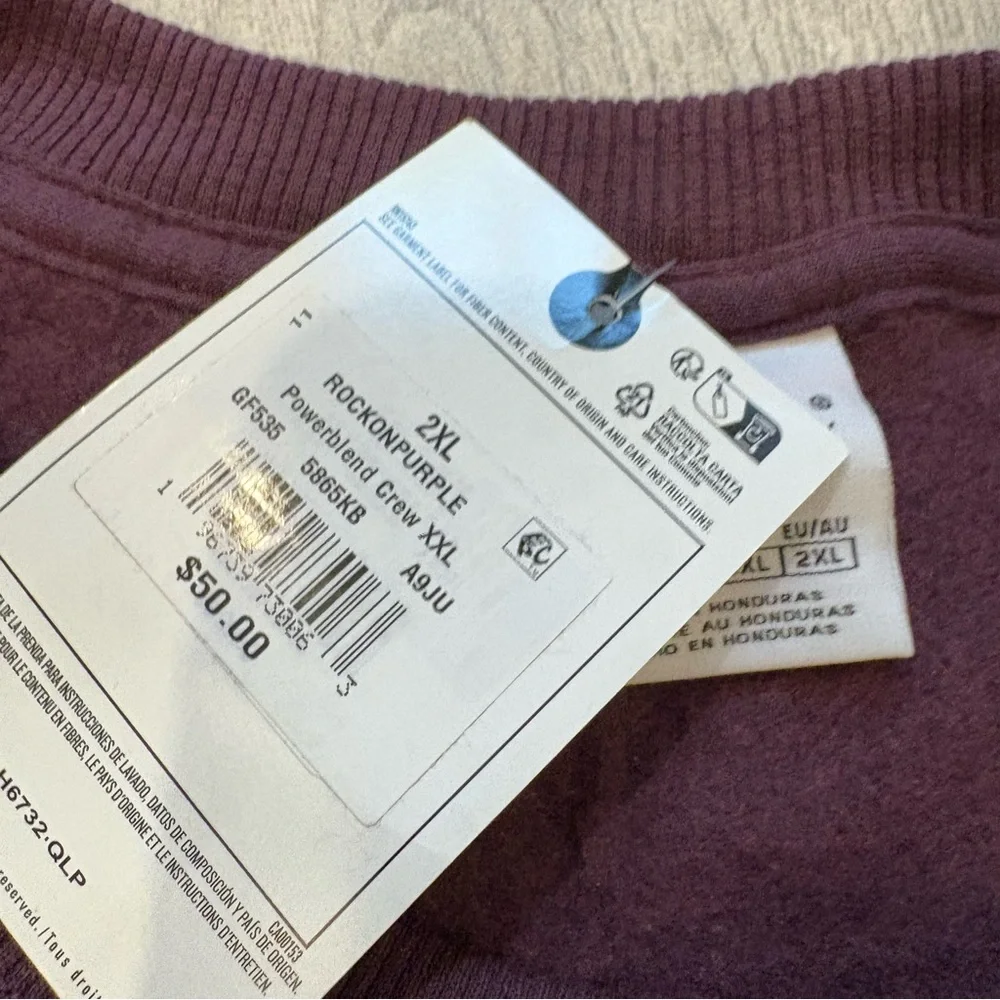 NWT, Champion Powerblend Crew Neck Long Sleeve Sweatshirt, Sz 2XL - Picture 13 of 14